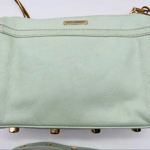 Rebecca Minkoff Mini M.A.C. crossbody bag in mint green - Picture 4 of 10
